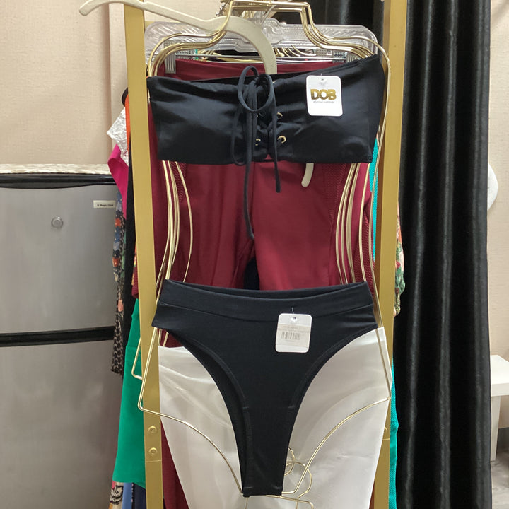 Bikini set strapless crossd