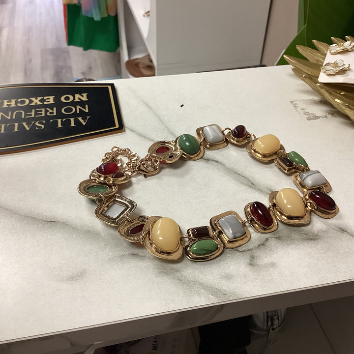 Necklace colorful stones