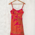 Short dress mescla orange pink alcinha