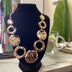 Necklace gold hoops