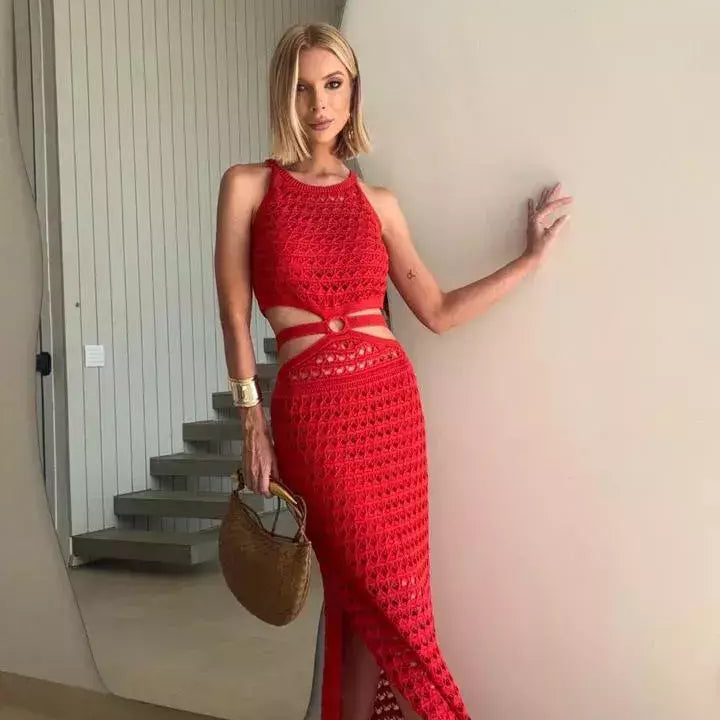 Dress waist cutout