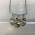 Necklace geometric leaves