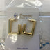 Earrings square ring large