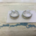 Earrings ring silver and gold