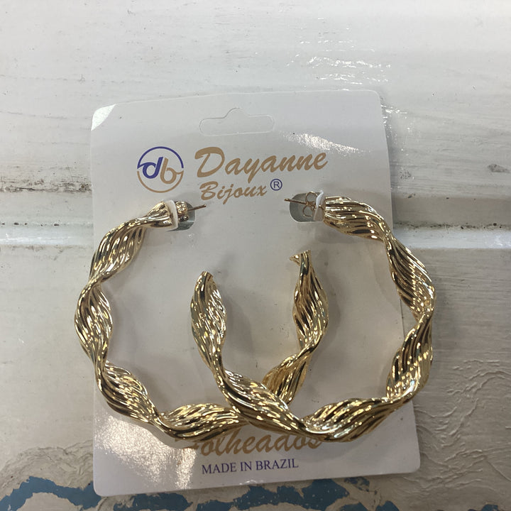 Earrings big ring