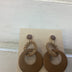 Earrings wood ring