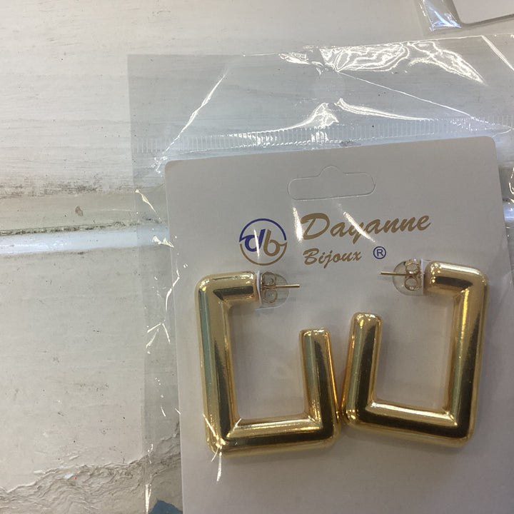 Earrings Square Ring large