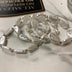Bracelet set of 4 pearls