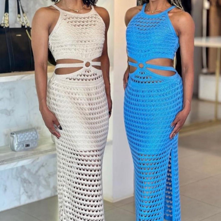 Long dress waist cut