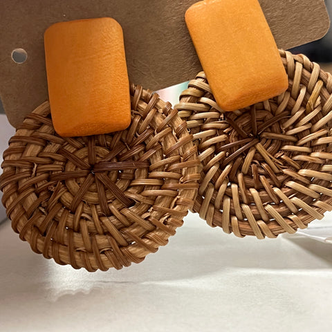 Earrings bamboo