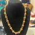 Necklace golden double-chain