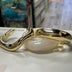 Bracelet set of 3 resin+gold