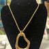Necklace golden shape
