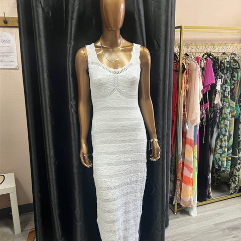 Crochet dress u-neck