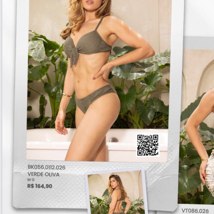 Bikini set underwire tie side