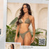 Bikini set chains top Brazilian cut