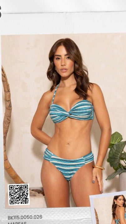 Bikini set strapless butterfly side