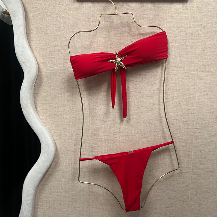 Bikini set strapless starfish
