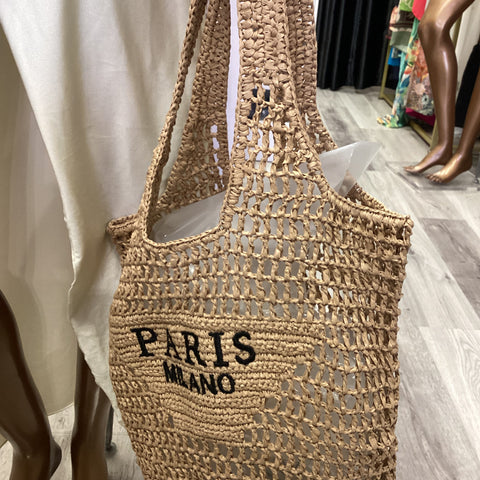 Straw bag large