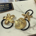 Scrunchie gold details