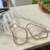 Earrings twisted hoops
