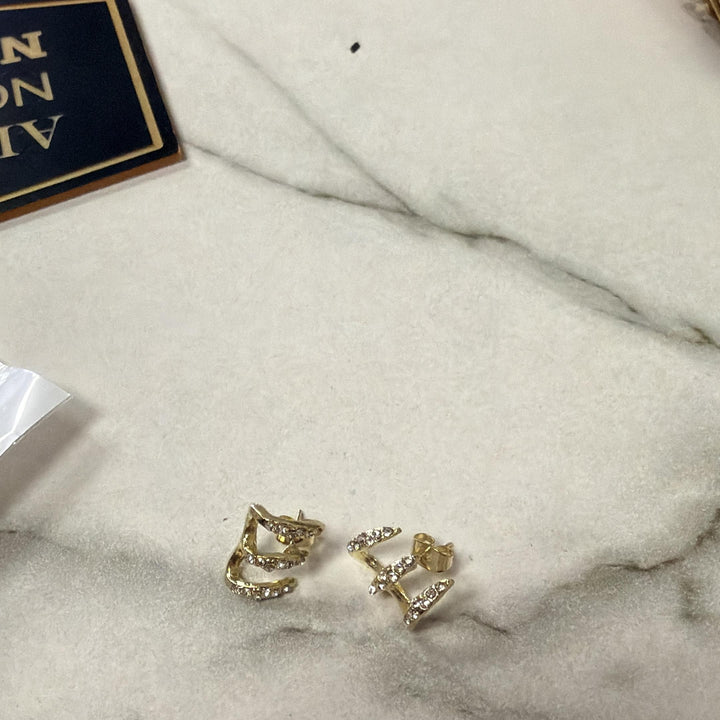 Earrings claw gold